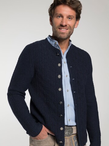 SPIETH & WENSKY Knit cardigan 'Gent' in Blue: front