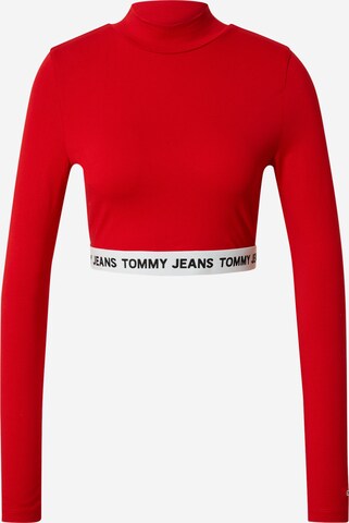 Tommy Jeans Tričko – červená: přední strana