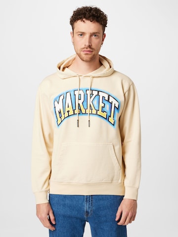 MARKET Sweatshirt i beige: framsida