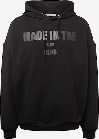 Bluză de molton 'Malik Hoodie' de la ABOUT YOU pe negru: față