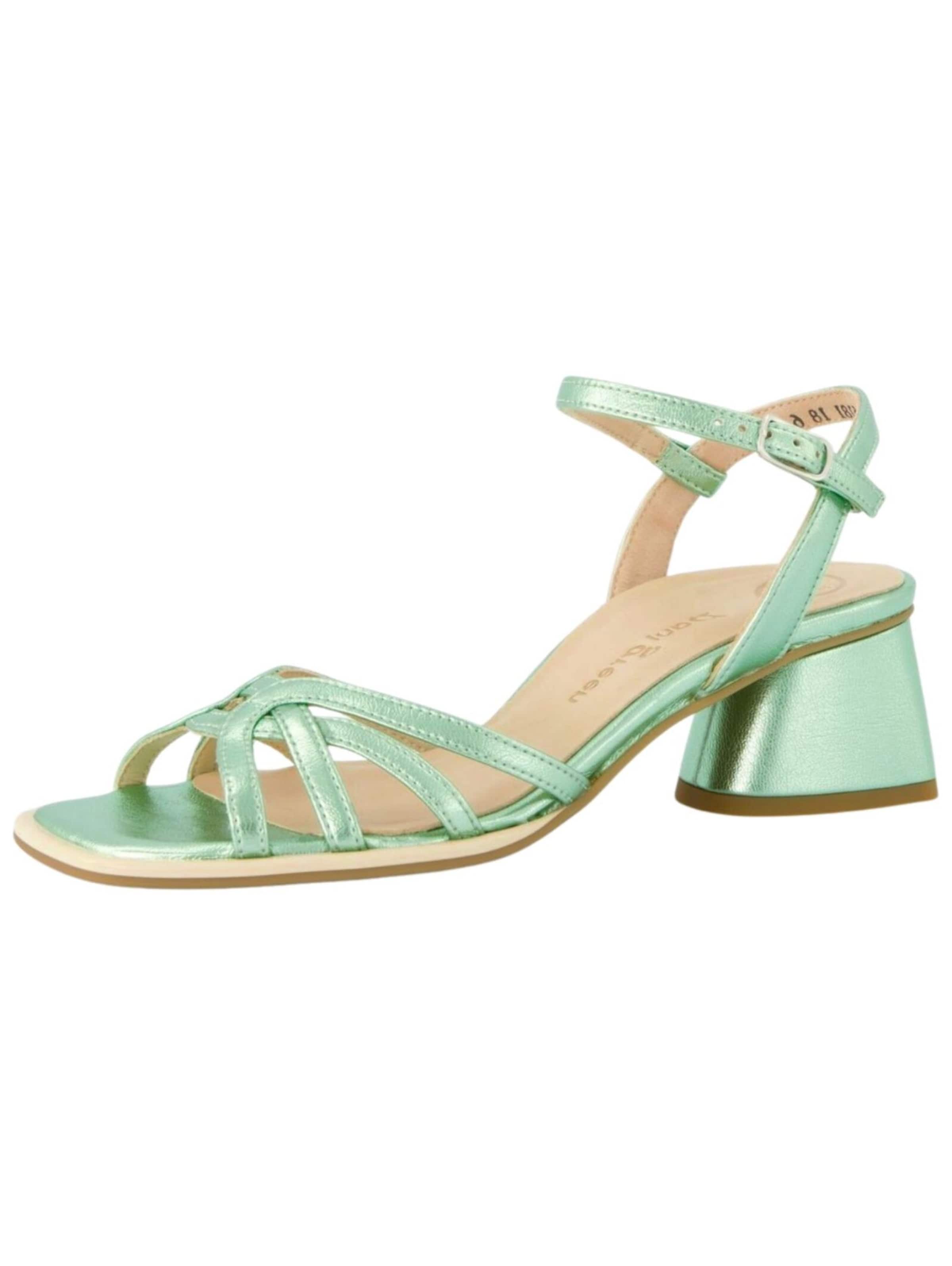 Paul Green Strap sandal in Green: front