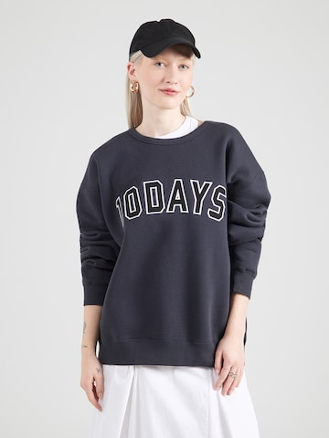 Sweat-shirt 10Days en bleu : devant