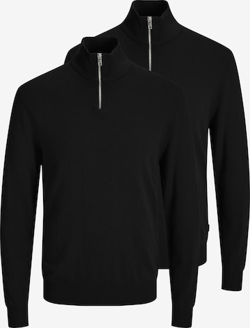 JACK & JONES Pullover 'Emil Knit' in Schwarz: Vorderseite