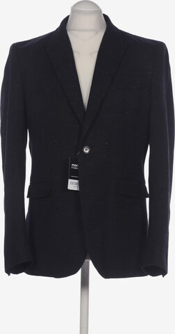 H&M Suit Jacket in L-XL in Blue: front