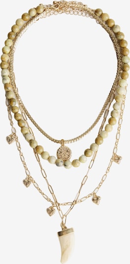 Bershka Kette in hellbeige / gold, Produktansicht