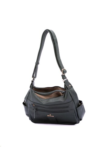 Borsa a spalla 'Borsa a Spalla Donna Ecopelle - Zip e Tasche Multiple' di B. Cavalli in verde