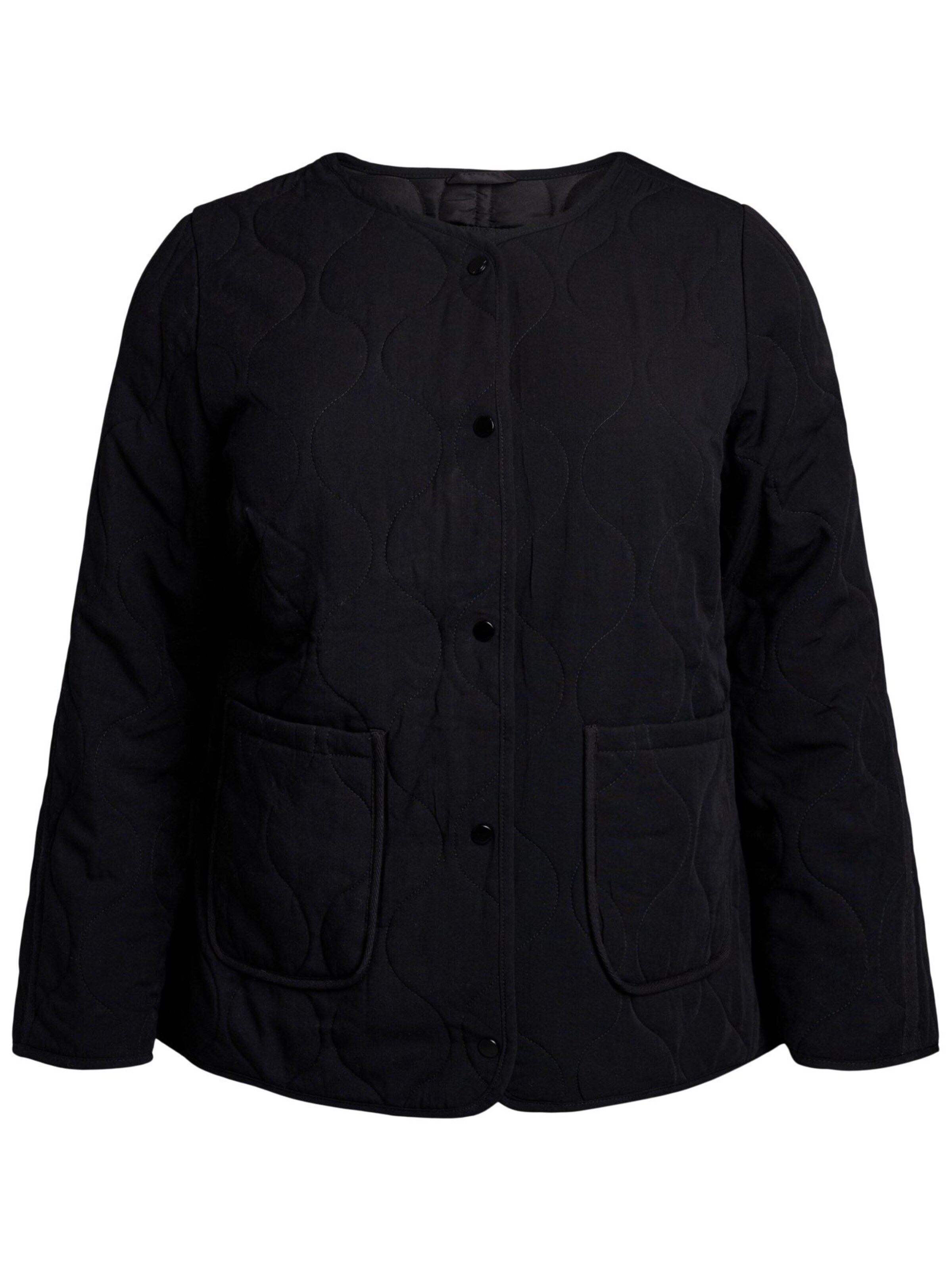 Giacca di mezza stagione di Zizzi in nero: frontale