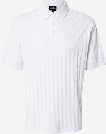ARMANI EXCHANGE Тениска в бяло: отпред