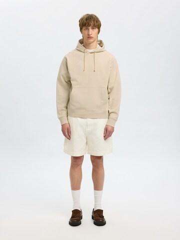 Sweat-shirt SELECTED en beige