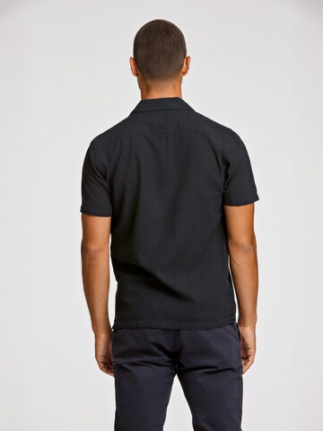 Lindbergh Regular fit Overhemd in Zwart