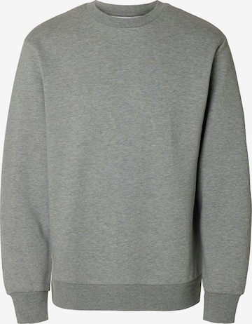 Sweat-shirt 'SLHDAN' SELECTED en gris : devant