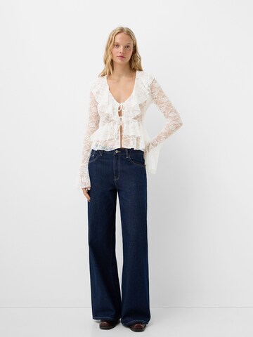 Bershka Bluse in Weiß
