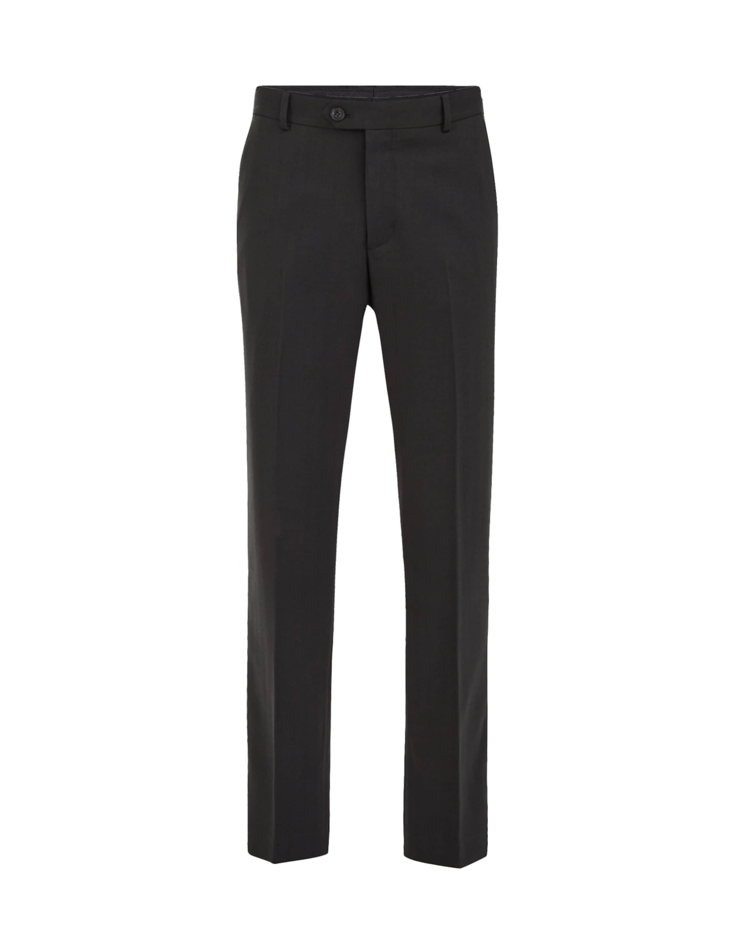 WE Fashion Slim fit Trousers with creases in Green: front