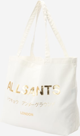 AllSaintsShopper torba - bijela boja: prednji dio