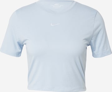 T-shirt 'Essential' Nike Sportswear en bleu : devant