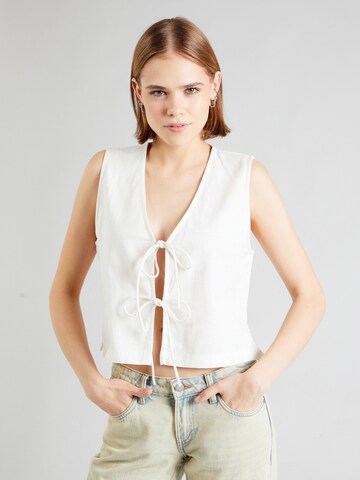 TOPSHOP - Blusa en blanco: frente