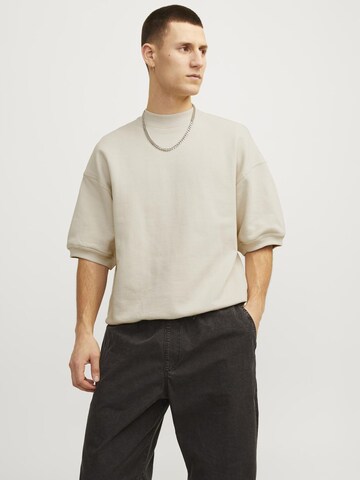 JACK & JONES Sweatshirt in Beige: Vorderseite