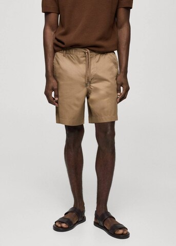 MANGO MAN Regular Shorts 'Rey' in Beige: Vorderseite