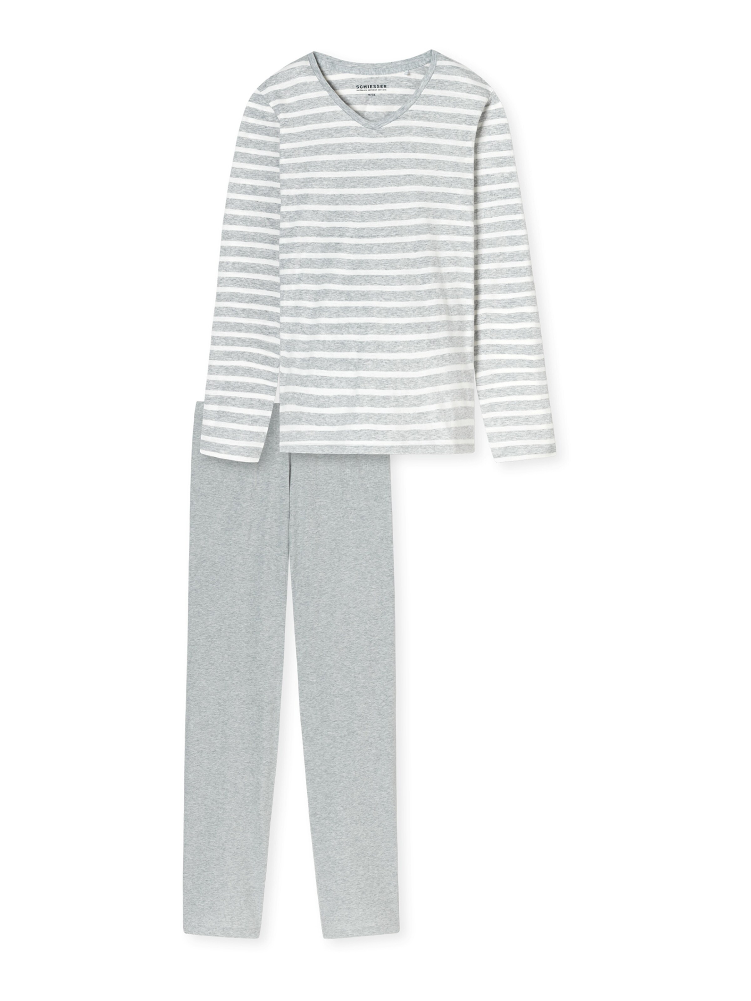 Pyjama ' Casual Essentials ' SCHIESSER en gris : devant