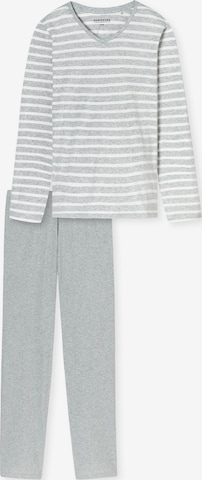 SCHIESSER Pyjama ' Casual Essentials ' in Grijs: voorkant