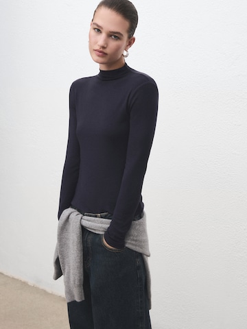 T-shirt 'SECONDPE' MANGO en bleu : devant
