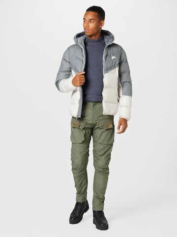Nike Sportswear Zimska jakna | siva barva
