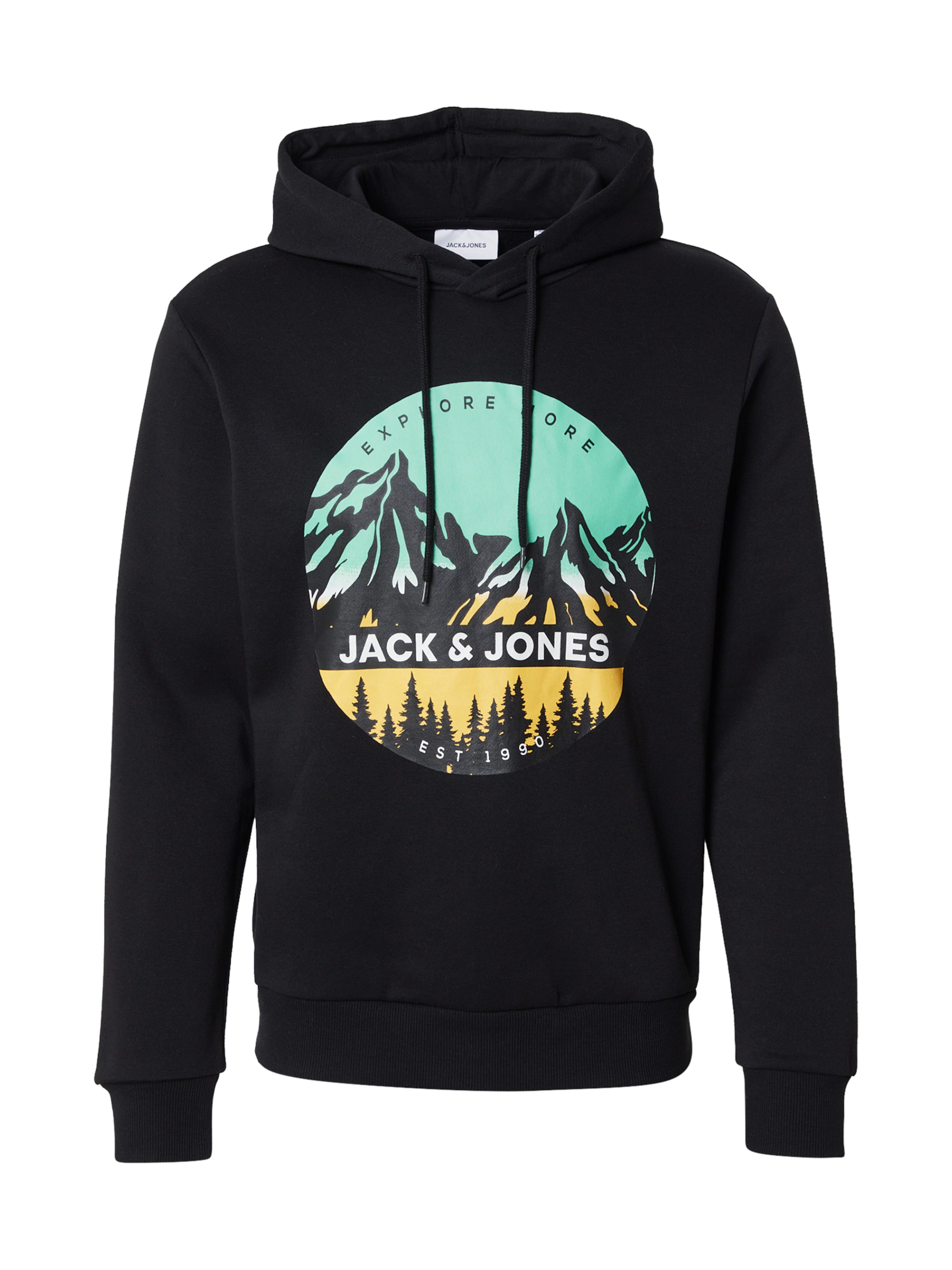 JACK & JONES Sweatshirt 'JWHPEAK' in Black: front