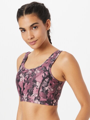 ONLY PLAY Medium Support Sports Bra in Purple: front