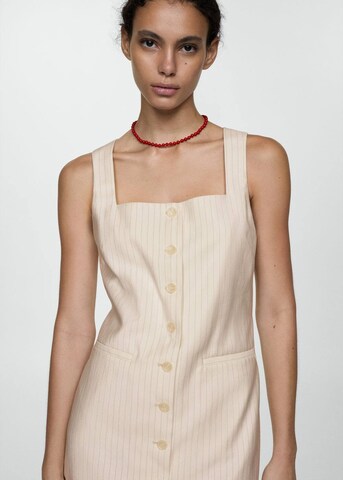 MANGO Shirt dress 'ELISA' in Beige