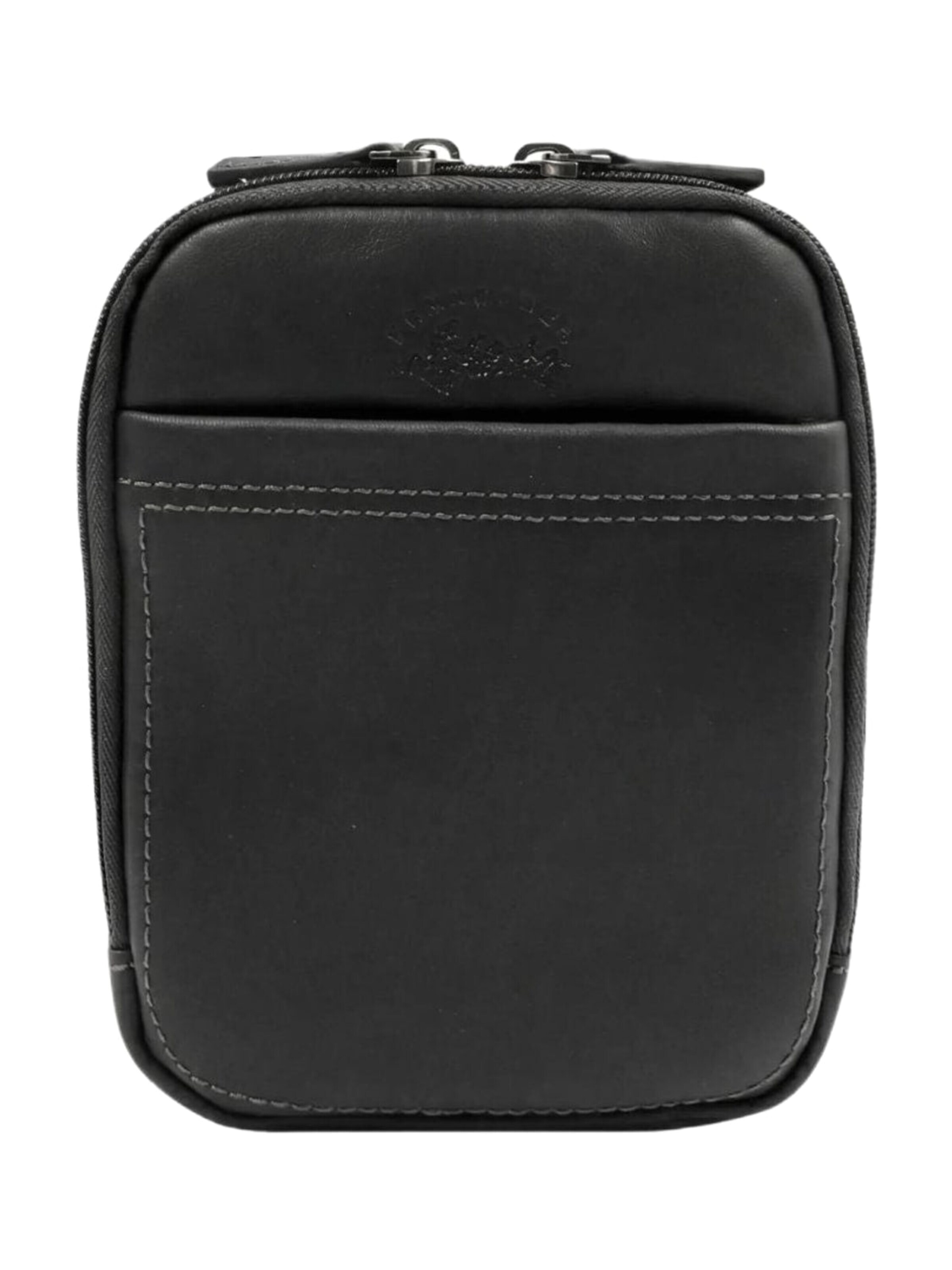 Francinel Messenger 'Francinel Sacoche cuir Lawton Noir' – černá: přední strana
