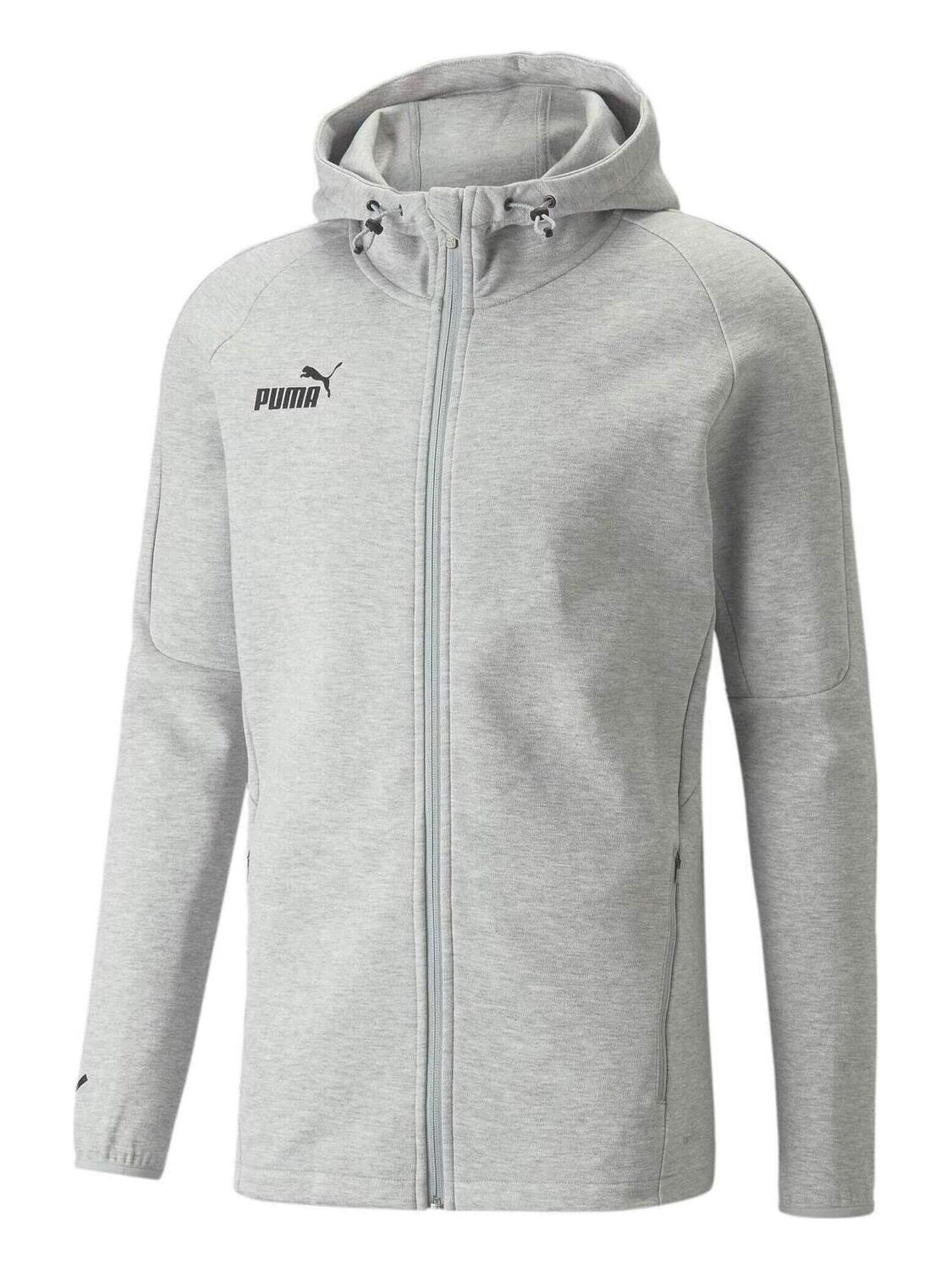 PUMA Sweatjacke 'Teamfinal Casuals'‌‌‌‌‌‌‌‌‌‌ in S in anthrazit, Produktansicht