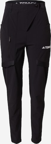 Coupe slim Pantalon outdoor 'Xperior' ADIDAS TERREX en noir : devant