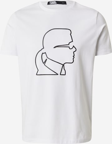 Karl Lagerfeld - Camiseta en blanco: frente