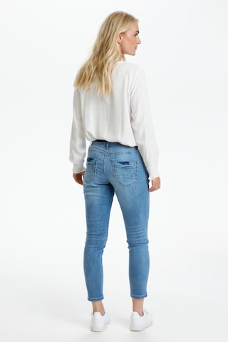 Cream Slimfit Jeans 'Holly' in Blau