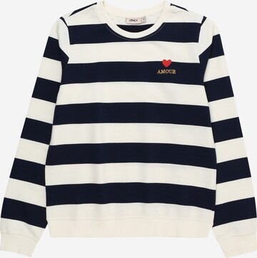 KIDS ONLY Sweatshirt 'Serena' in Weiß: predná strana