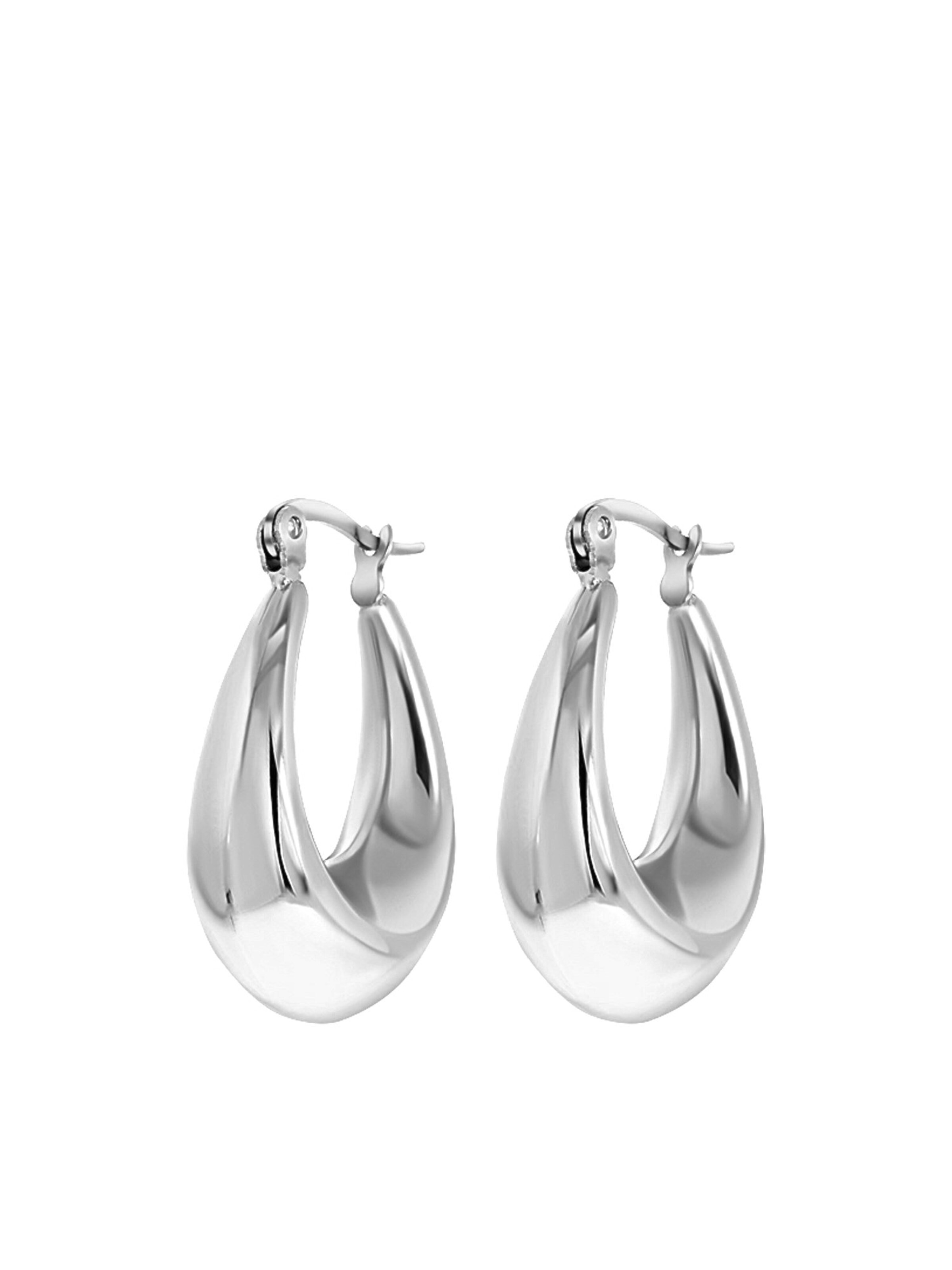 Lucardi Ohrringe in Silber: Vorderseite