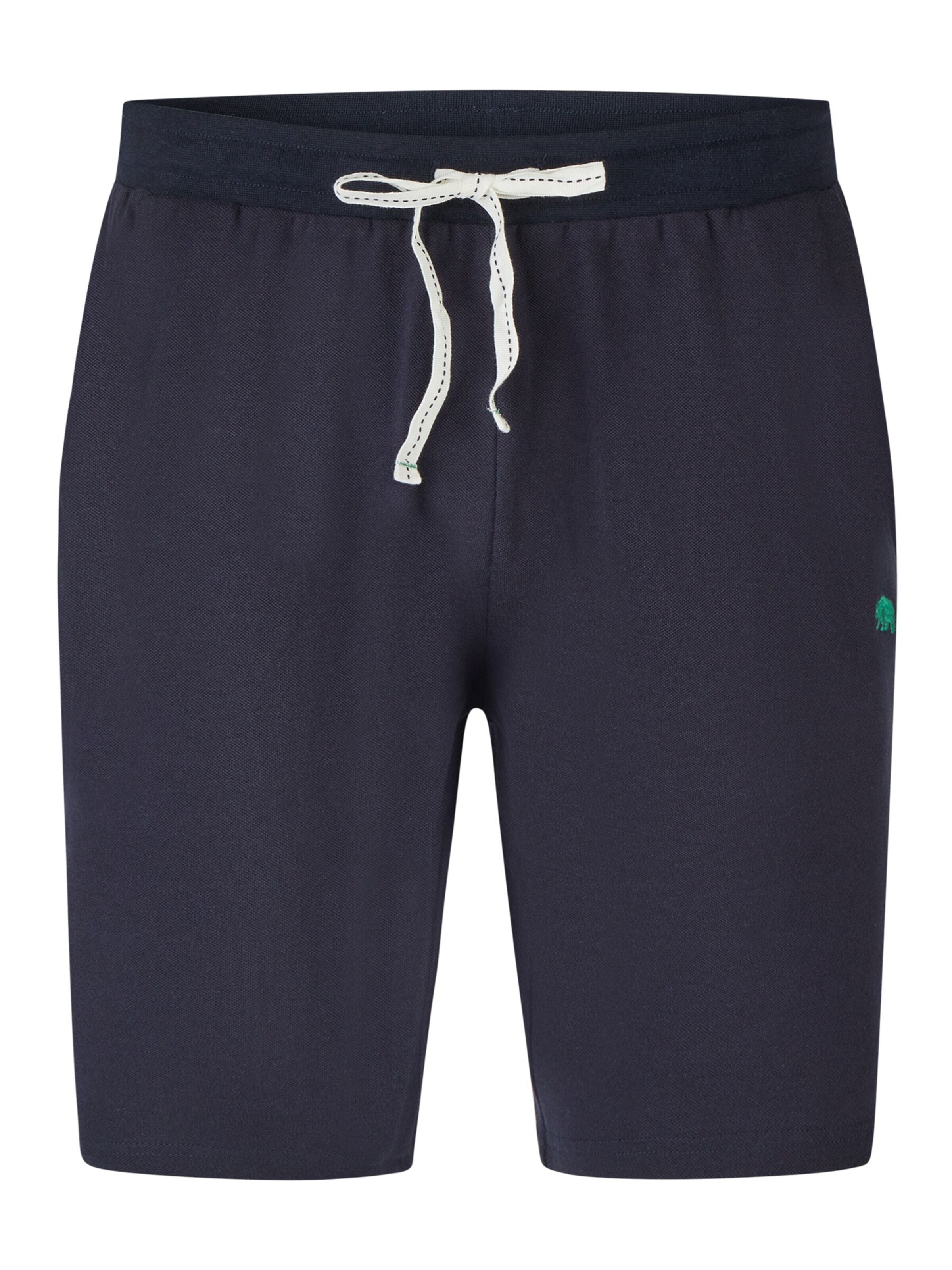 Phil & Co. Berlin Pyjama kort 'Phil & Co. Berlin Men's Shorty Set – Cotton Pyjamas with Fashionable Print & Colour Gradient, Spring/Summer, S–XXL' in Wit