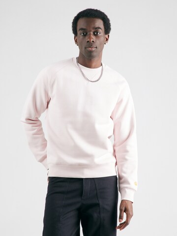 Carhartt WIP Sweatshirt 'Chase' in Roze: voorkant