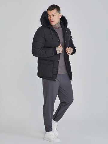 SikSilk Winterjas in Zwart