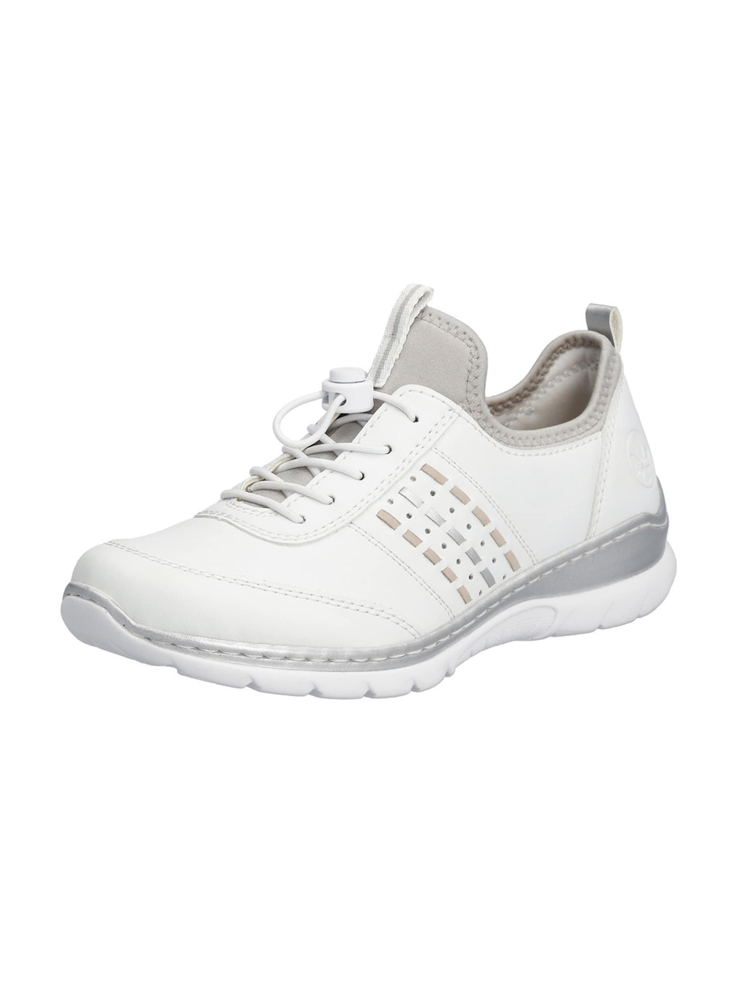 Rieker Σνίκερ χαμηλό σε λευκό: μπροστά