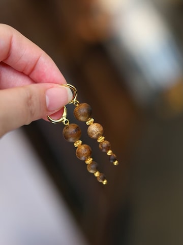 Boucles d'oreilles LanLivia en marron