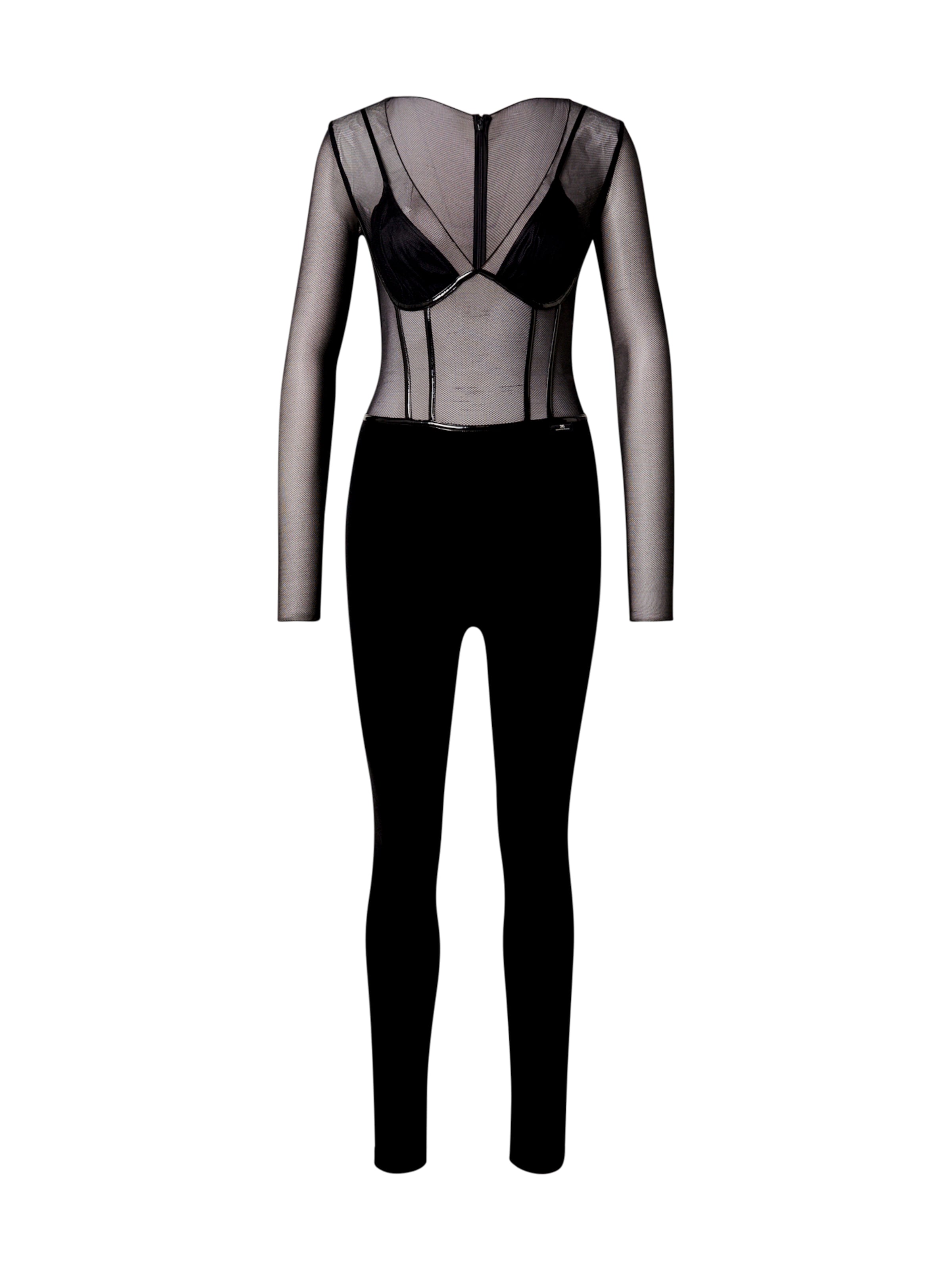 Elisabetta Franchi Kezeslábas - fekete: elől