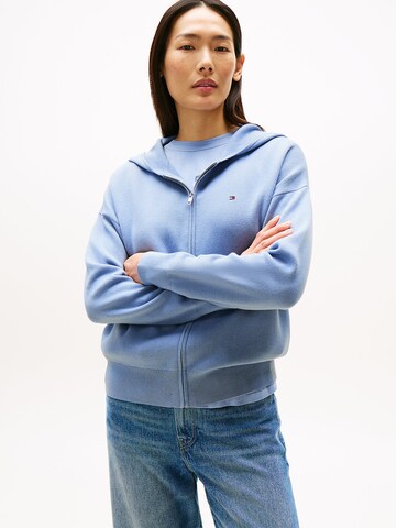 TOMMY HILFIGER Zip-Up Hoodie in Blue: front