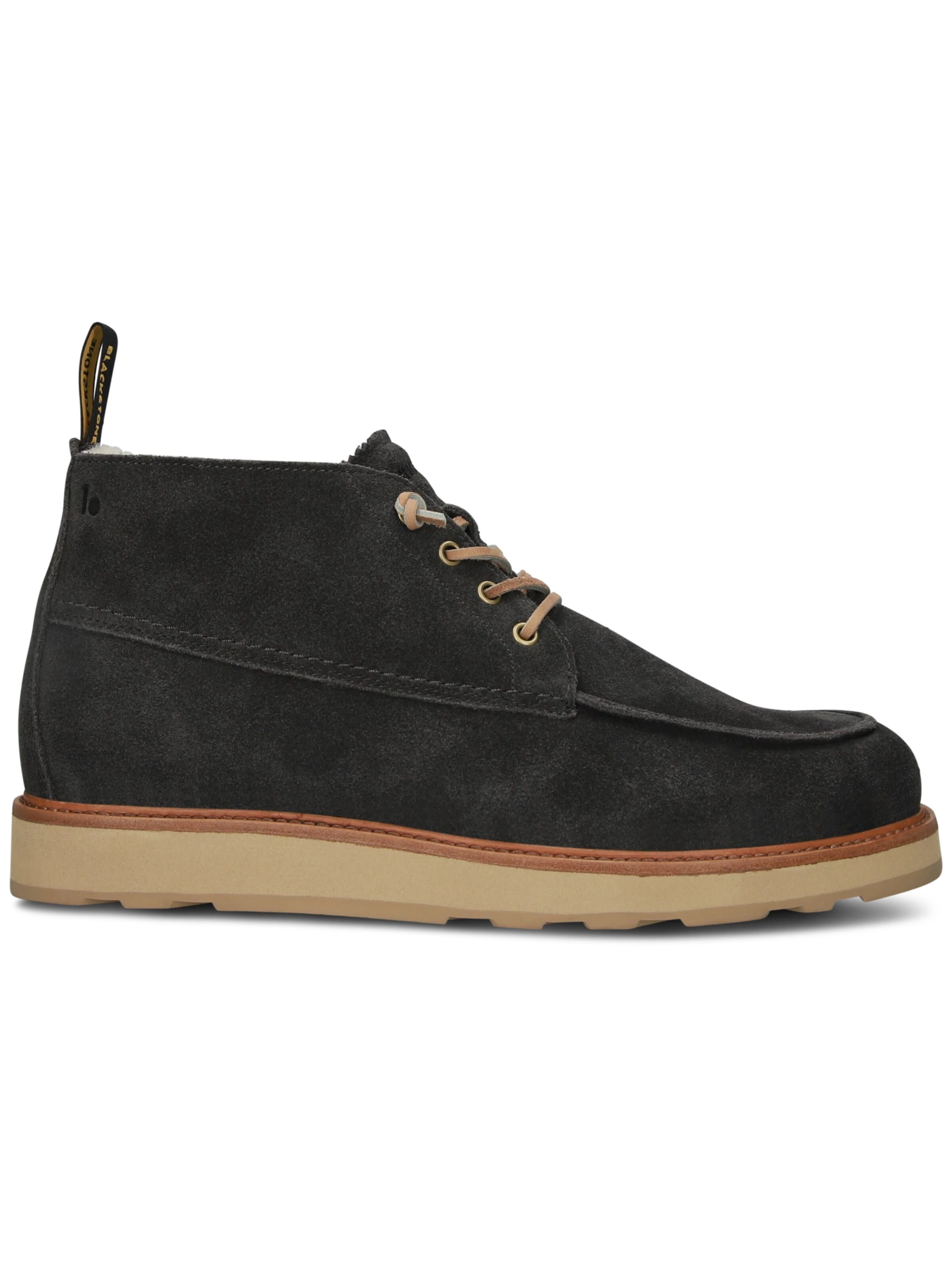 BLACKSTONE - Botas con cordones 'PERIDO ASHER MID' en gris: frente