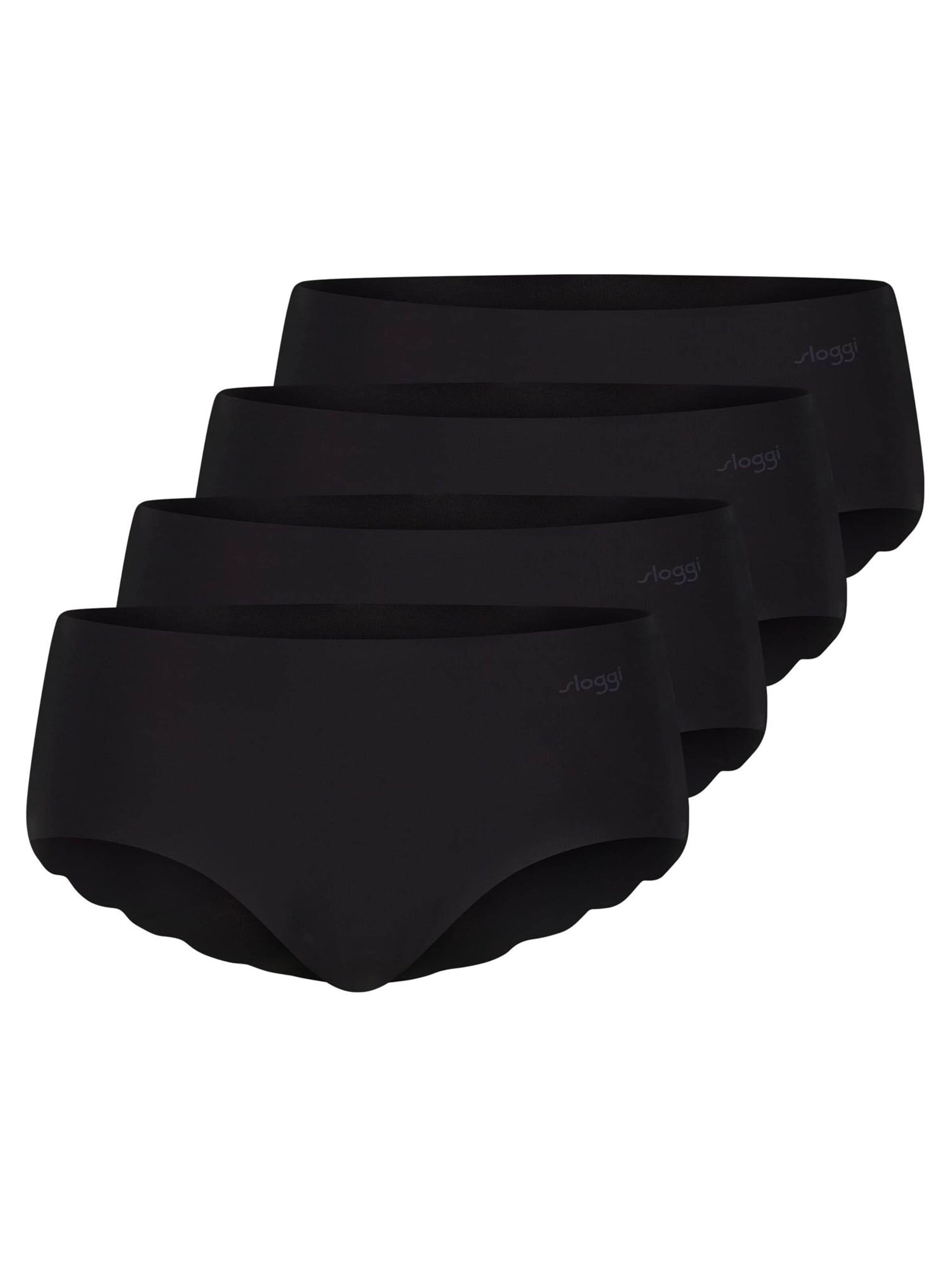SLOGGI Boyshorts 'ZERO Microfibre 2.0' in Black: front