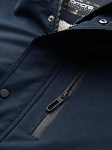 Ombre Winterparka 'OM-JALJ-0181' in Blauw