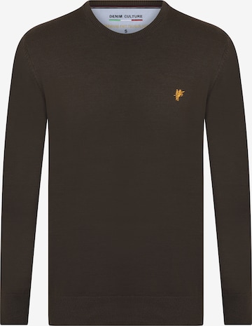 DENIM CULTURE Sweater 'Mathevv' in Brown: front