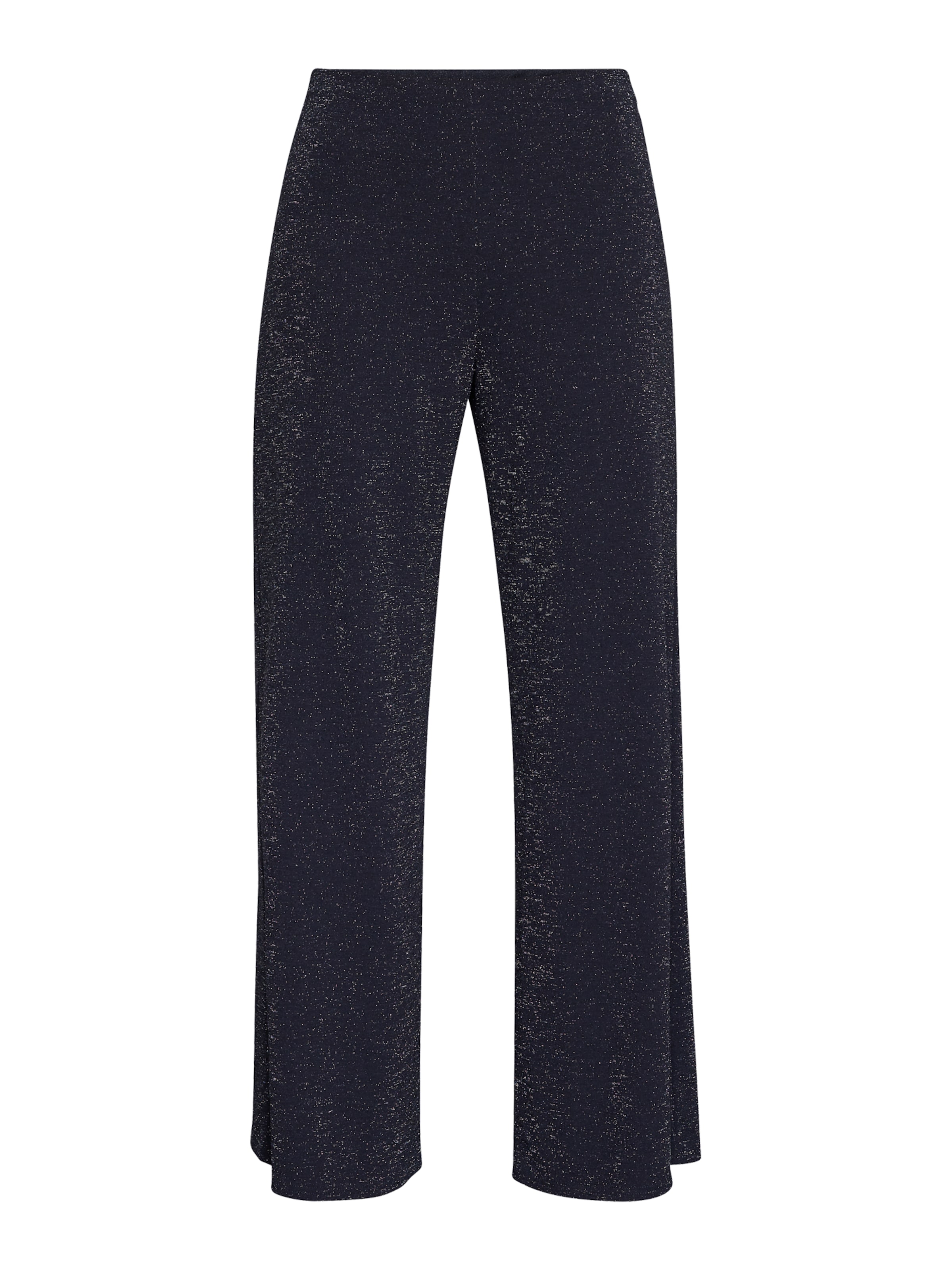 SISTERS POINT Wide leg Broek 'GLUT' in Zwart: voorkant
