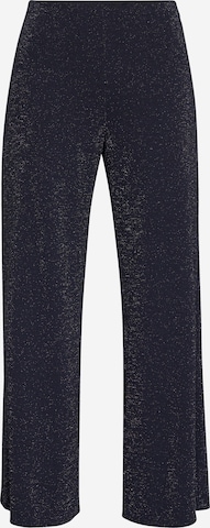 SISTERS POINTWide Leg/ Široke nogavice Hlače 'GLUT' - crna boja: prednji dio