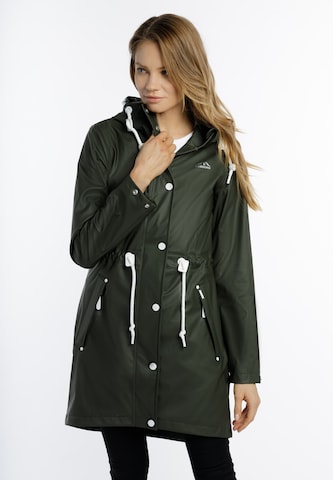 ICEBOUND Raincoat in Green: front